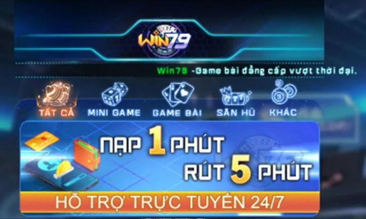 Tân thủ sẽ nhận được 100% giá trị thẻ nạp đầu tiên khi đăng ký tài khoản tại Win79